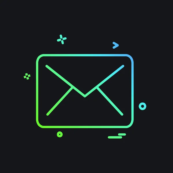 Carta Icono Diseño Vector — Vector de stock