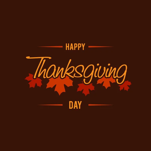 Happy Thanksgiving Day Happy Thanksgiving Lettering Vector Background Stock  Vector by ©PantherMediaSeller 351818668