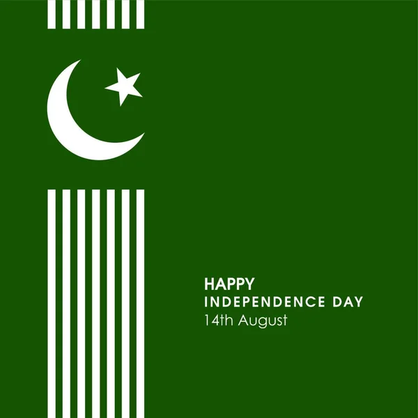 Pakistan Indépendance Jour Conception Vecteur — Image vectorielle