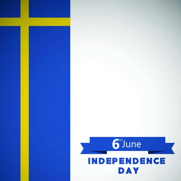 Carta Vectorial Del Día Independencia Suecia — Archivo Imágenes Vectoriales