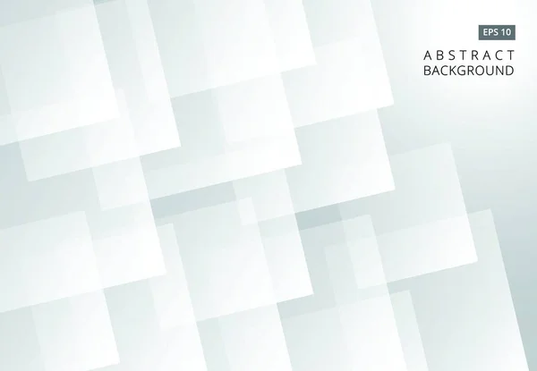 要旨白色四角形の未来的重なり層の背景 ベクターイラスト — ストックベクタ