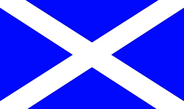 Bandiera Ufficiale Scozia Parte Del Regno Unito Gran Bretagna — Vettoriale Stock