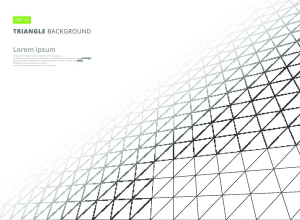 Estructura Abstracta Patrón Triángulo Geométrico Fondo Infinito Blanco Ilustración Vectorial — Vector de stock