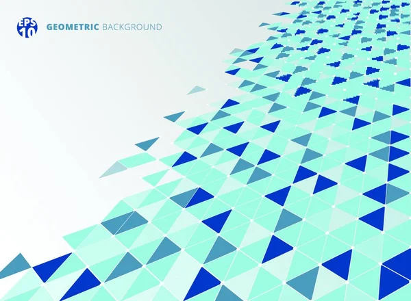 Абстрактний Синій Геометричний Трикутник Структури Перспективи Фону Векторні Ілюстрації — стоковий вектор