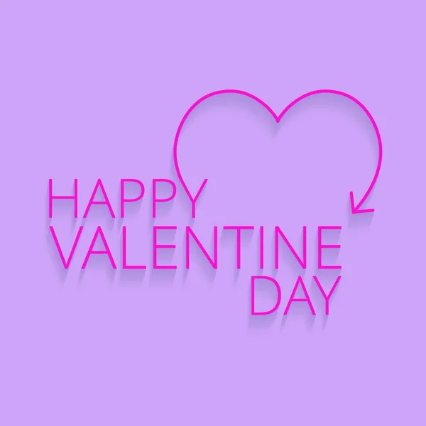 Valentine Rsquo Day Card Pink Background Web Design Application Interface — Stock Vector