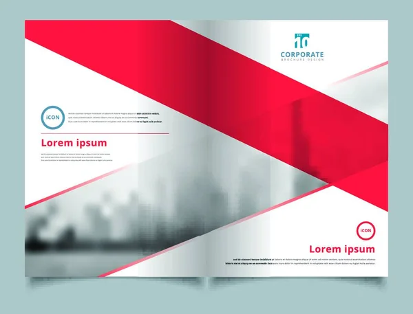 Brochure Layout Design Template Relazione Annuale Opuscolo Pubblicità Poster Rivista — Vettoriale Stock