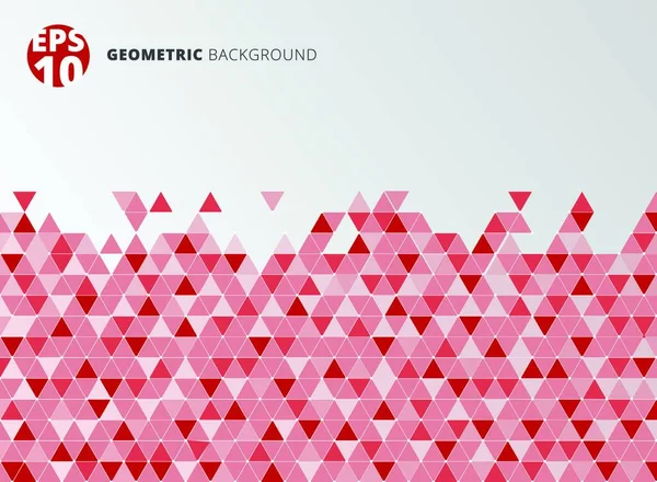 Estructura Triangular Geométrica Roja Abstracta Fondo Textura Con Espacio Copia — Vector de stock