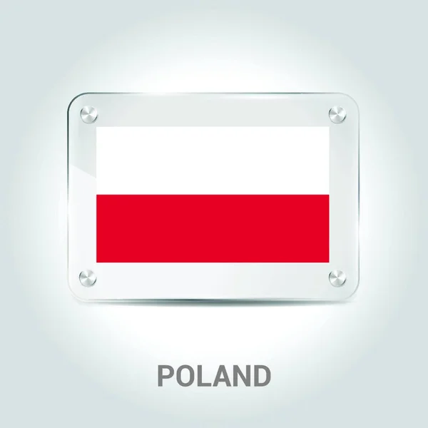 Wektor Projektowania Flag Polski — Wektor stockowy