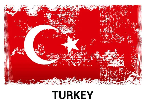 Turquia Dia Independência Vetor Cartão Design —  Vetores de Stock