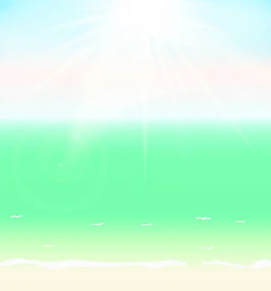 Sommerzeit Meer Vektor Hintergrundillustration Eps10 — Stockvektor