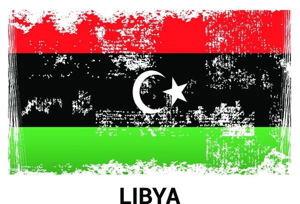Libiya Indipendenza Giorno Vettore Progettazione — Vettoriale Stock