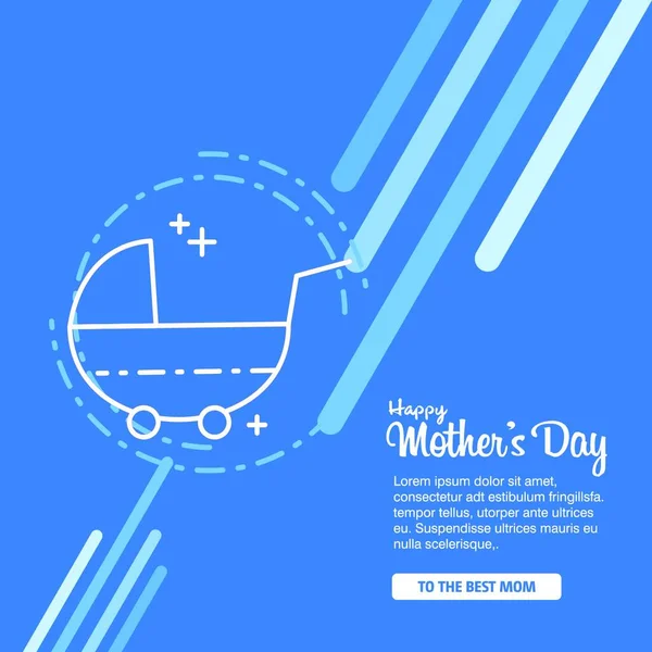 happy mother day, holiday background. can be use for sale advertisement, backdrop. vector. For web design and application interface, also useful for infographics. Vector illustration.