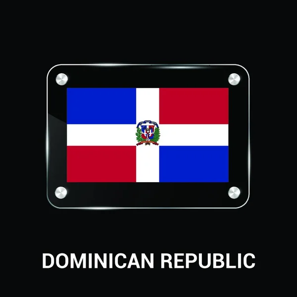 Dominikánská Republika Vlajkový Vektor — Stockový vektor
