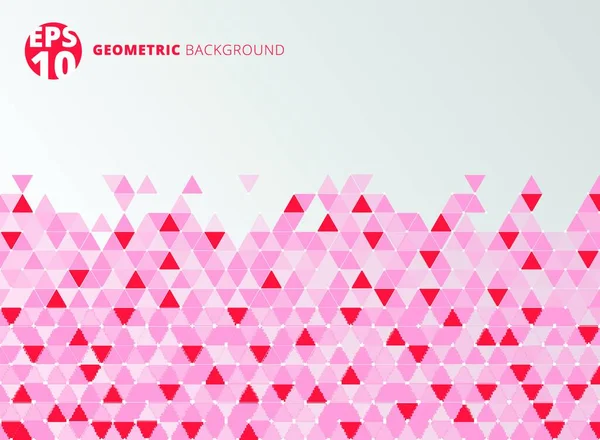 Rode Abstract Geometrische Driehoek Structuur Achtergrond Vectorillustratie — Stockvector