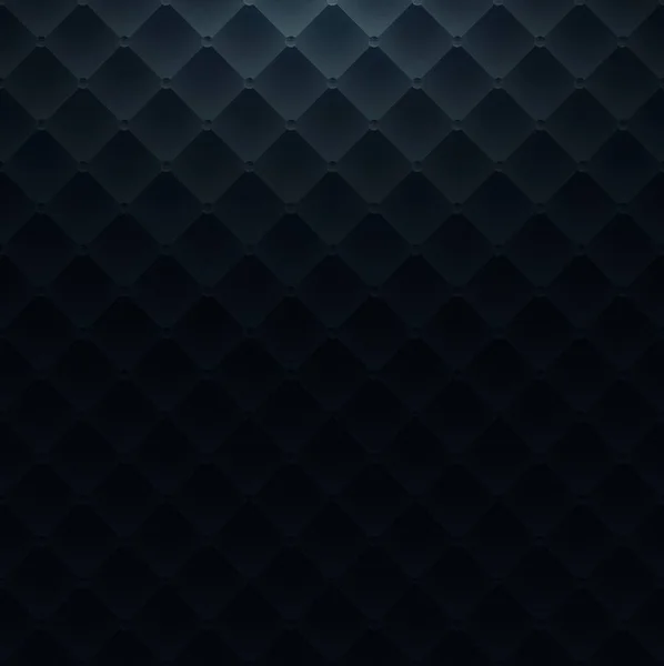 Donkerblauw Vierkant Luxe Patroon Sofa Textuur Achtergrond Vector Illustratie — Stockvector