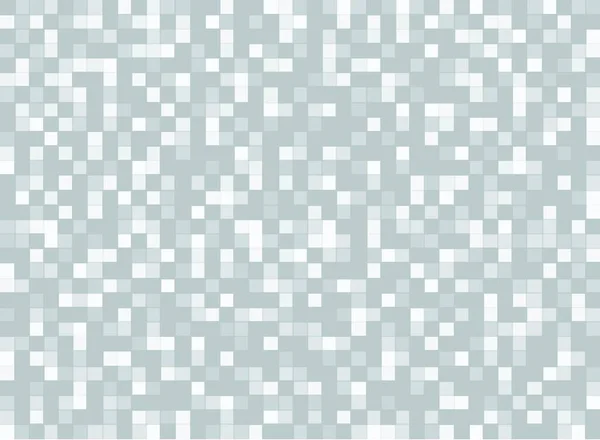 Abstraktní Čtverce Geometrické Šedé Bílé Pozadí Pixel Grid Mosaic Vektorová — Stockový vektor