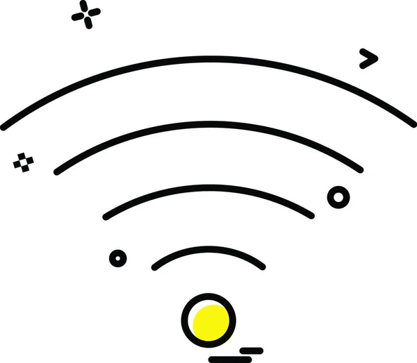 Vektor Návrhu Ikon Wifi — Stockový vektor