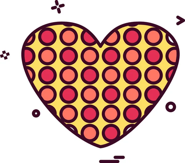 Corazones Icono Diseño Vector — Vector de stock