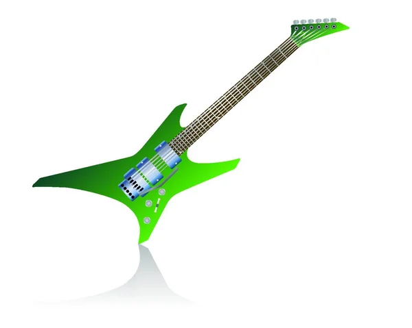 デザイン用カラーエレキギターのパターン — ストックベクタ