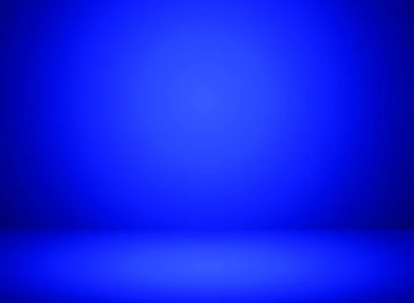 スタジオルームのインテリア照明効果と青の色の背景 ベクターイラスト — ストックベクタ