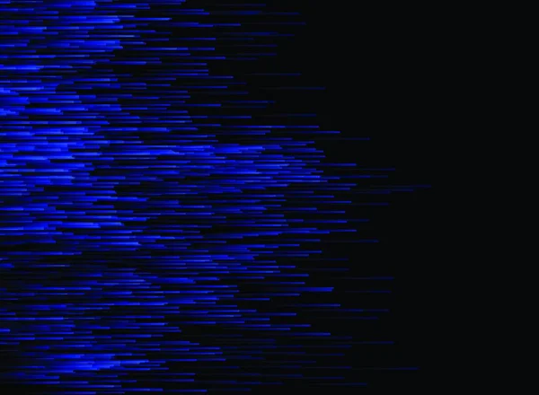 Tecnologia Abstrata Dados Conexão Velocidade Linhas Azuis Sobre Fundo Escuro — Vetor de Stock