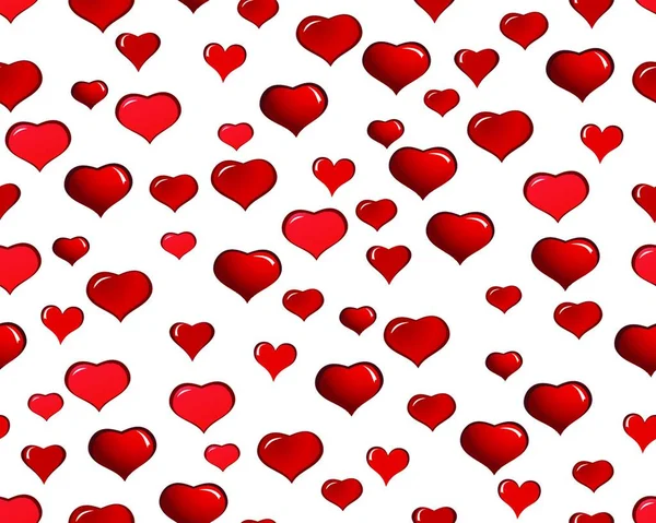 Valentine Day Seamless Background Hearts — Stock Vector