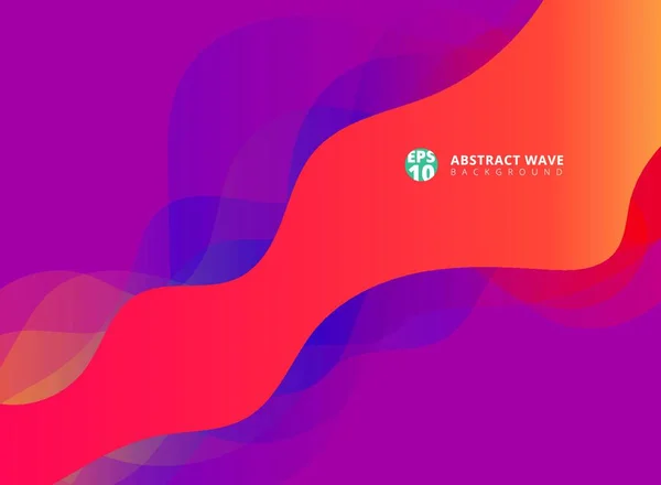 Абстрактные Современные Волны Перекрываются Фиолетовом Фоне Векторная Иллюстрация — стоковый вектор