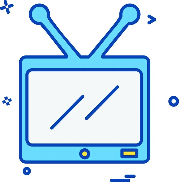 Διάνυσμα Σχεδιασμού Εικονιδίων Τηλεόρασης — Διανυσματικό Αρχείο