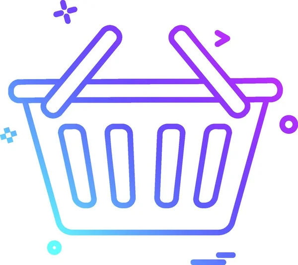 Bsket Shopping Online Cart Icon — Stock Vector