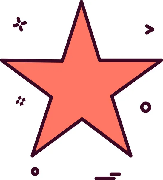 Csillag Ikon Tervezési Vektor — Stock Vector