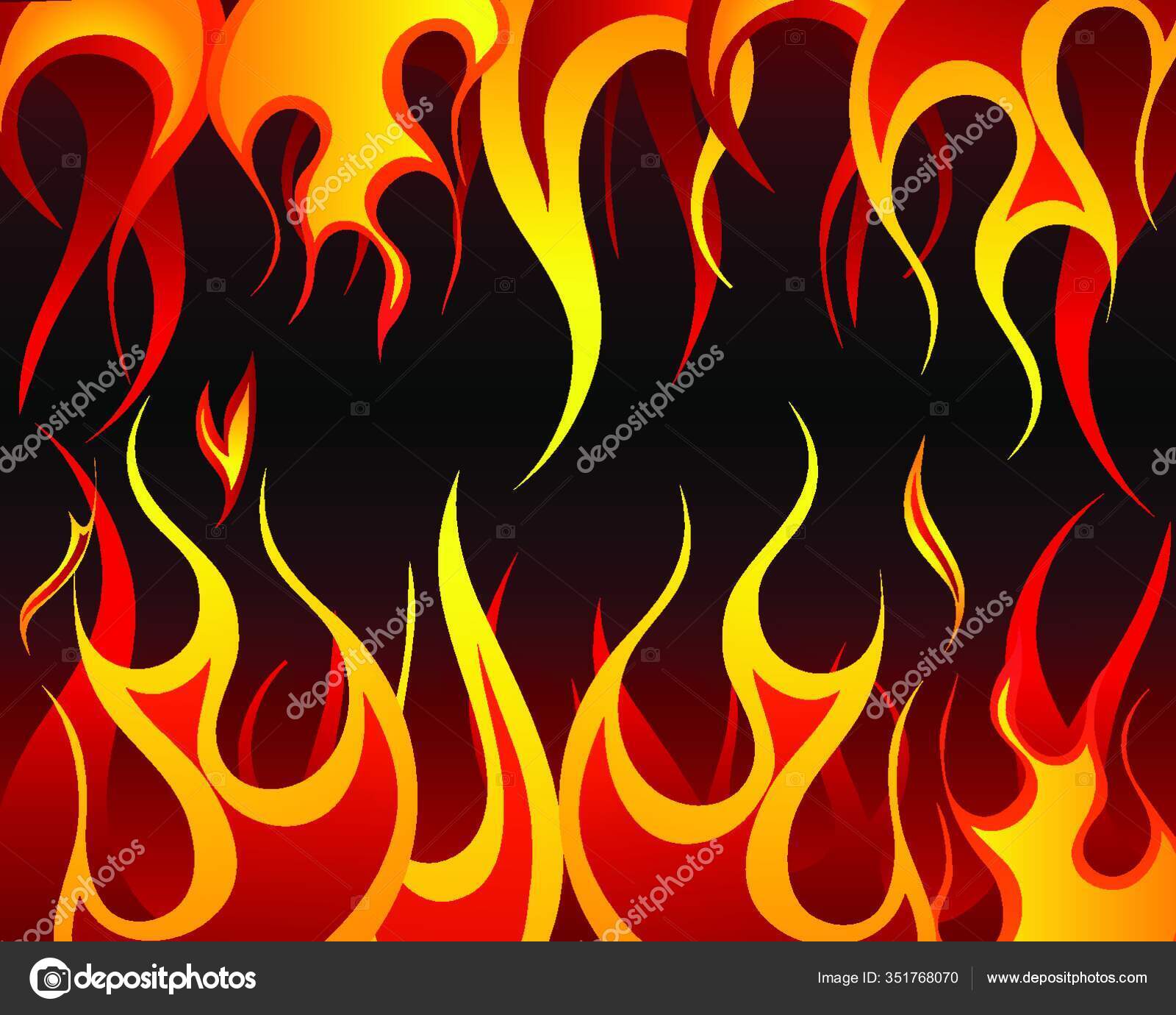 Inferno Fire Vector Background Design Use Stock Vector Image by ...