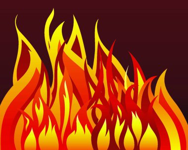 Inferno fire vector background for design use clipart