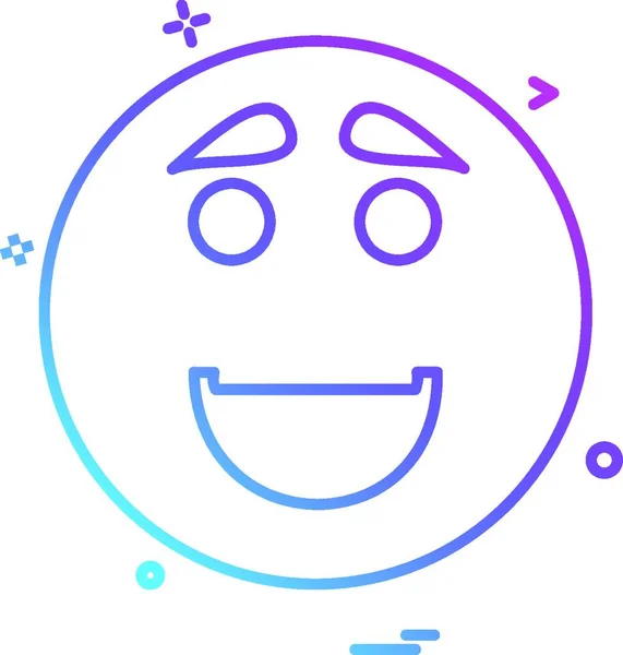 Vektor Desain Ikon Emoji - Stok Vektor