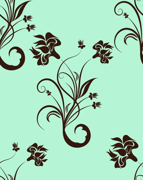 Motif Floral Vectoriel Sans Couture Pour Créer Facilement Motif Sans — Image vectorielle