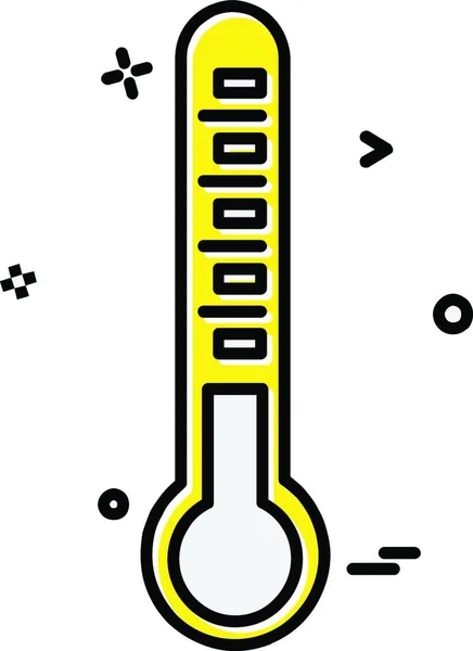 Thermometer Icon Design Vector — Stock Vector