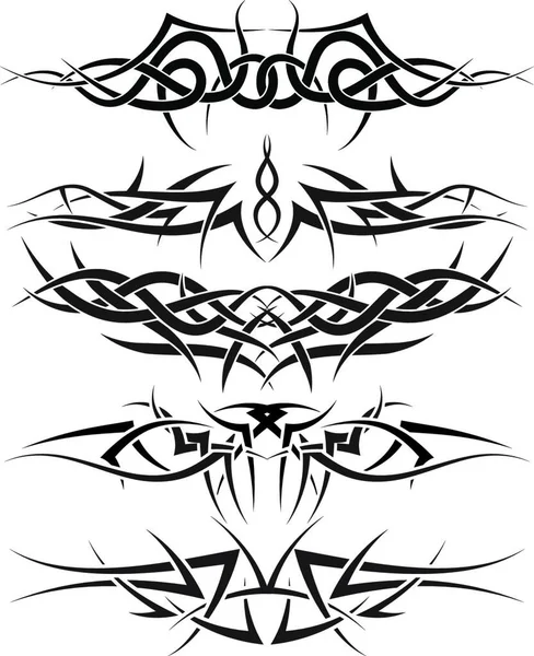 部落纹身设计模式使用 — 图库矢量图片