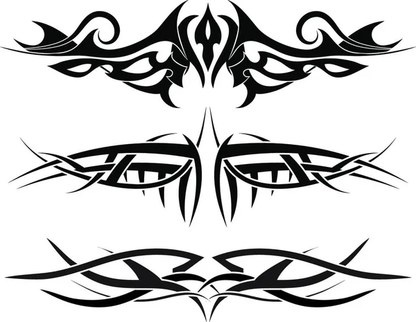 Patterns Tribal Tattoo Design Use — Stock Vector