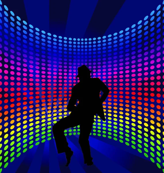 Nachtclub Danseres Thema Vector Illustratie Voor Ontwerp Gebruik — Stockvector