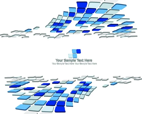 概要ウェブデザインで使用するための3Dチェックビジネスの背景 — ストックベクタ