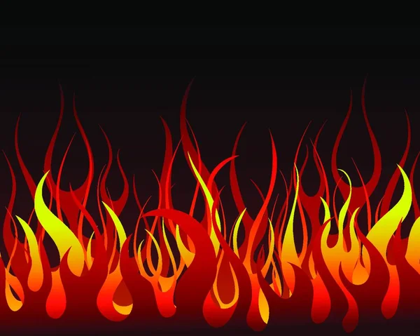 Fondo Vector Fuego Inferno Para Uso Diseño — Vector de stock