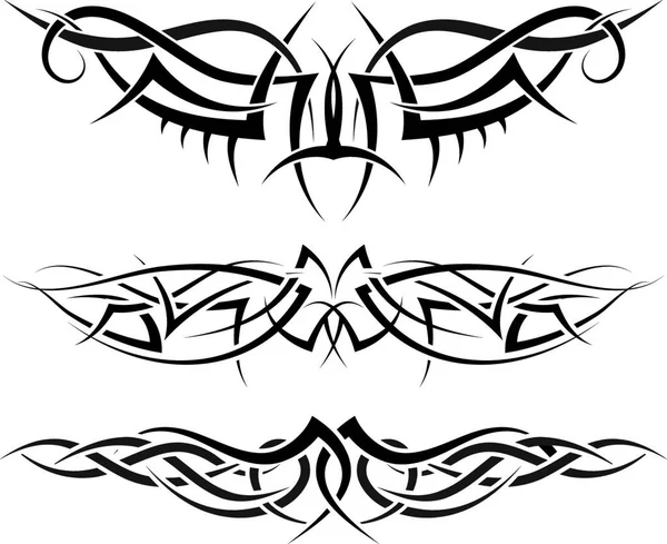Použít Vzory Tribal Tattoo Design — Stockový vektor