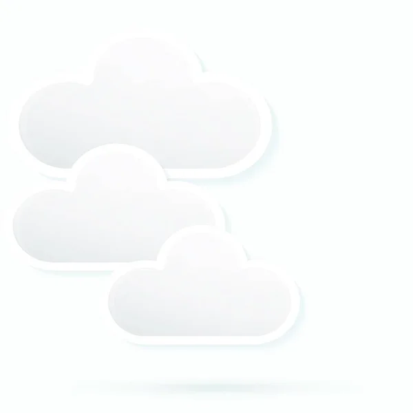 Gyönyörű Természeti Táj Felhőkkel — Stock Vector