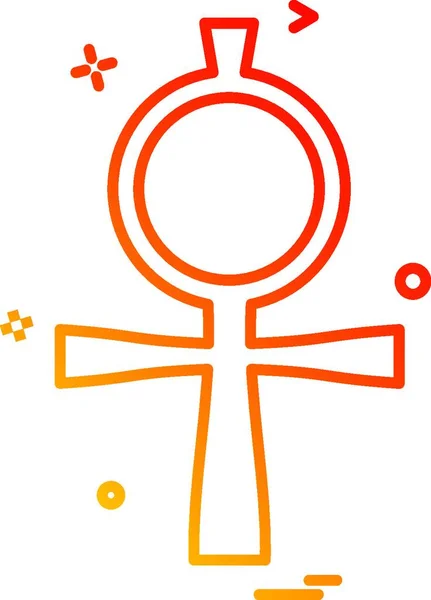 Vecteur Conception Icône Croix — Image vectorielle