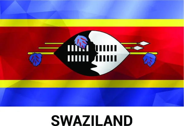 Designvektor Für Den Unabhängigkeitstag Swasiland — Stockvektor