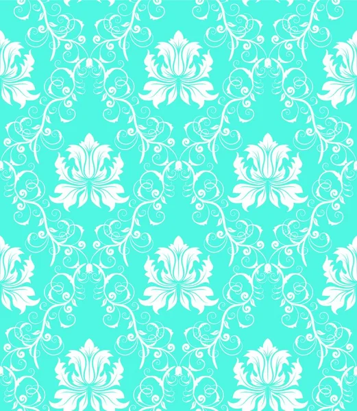 Damask Seamless Vector Background Easy Making Seamless Pattern Just Drag — Stock Vector