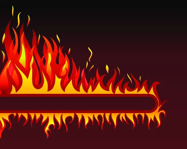 Fondo Vector Fuego Inferno Para Uso Diseño — Vector de stock