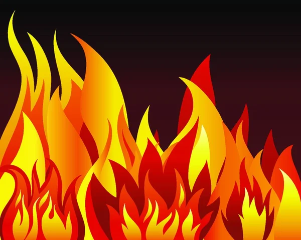 Inferno Tűzvektor Háttér Tervezési Használatra — Stock Vector
