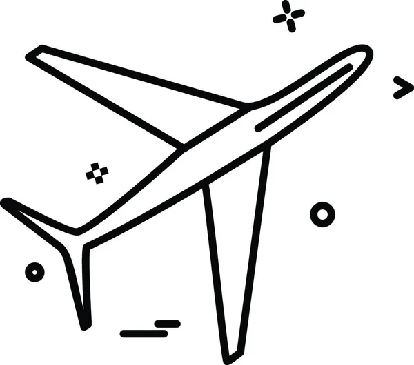 Vektor För Konstruktion Flygplansikoner — Stock vektor