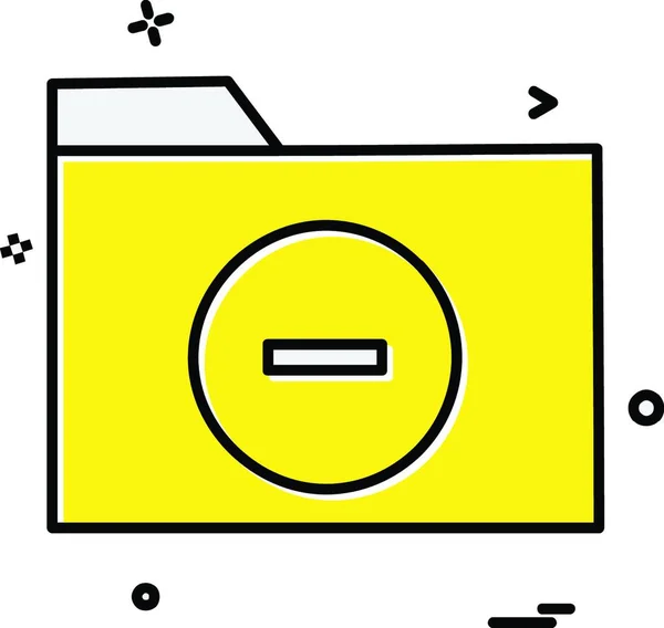 Vettore Progettazione Icona Cartella — Vettoriale Stock