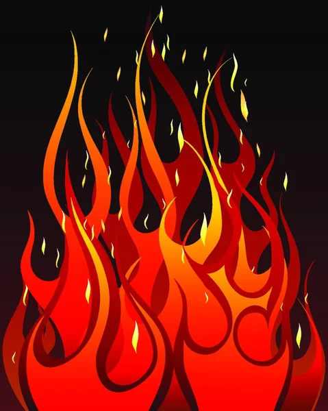 Inferno Požární Vektor Pozadí Pro Konstrukční Použití — Stockový vektor